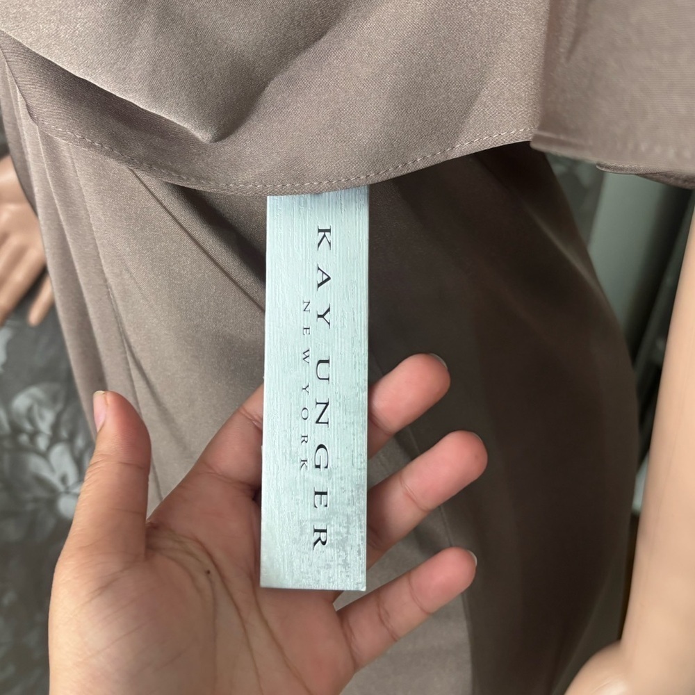 NWT KAY UNGER NEW YORK Women’s Luna Draped Maxi Dress - Picture 14 of 16